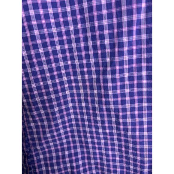 Penguin Heritage Slim Fit Purple Plaid Button Down Shirt‎ Size 16.5/32-33 - Picture 6 of 8